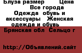 Блуза размер S/M › Цена ­ 800 - Все города Одежда, обувь и аксессуары » Женская одежда и обувь   . Брянская обл.,Сельцо г.